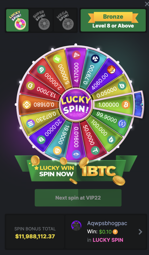 Lucky Spin - BC Game
